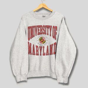 Vintage University of Maryland Sweatshirt, Maryland Terrapins Football Shirt Tee